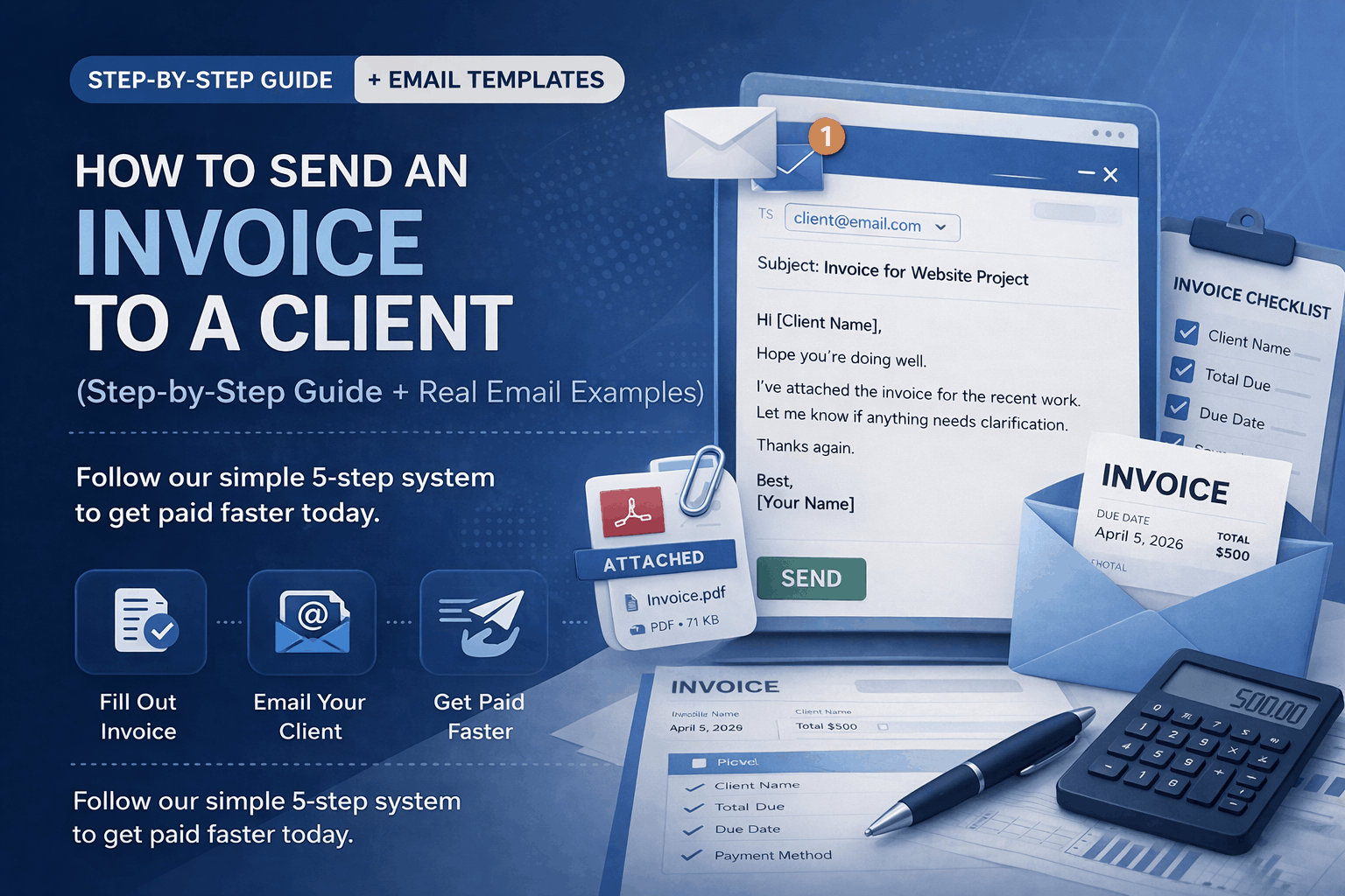 How to Send an Invoice to a Client (Step-by-Step Guide + Real Email Examples)